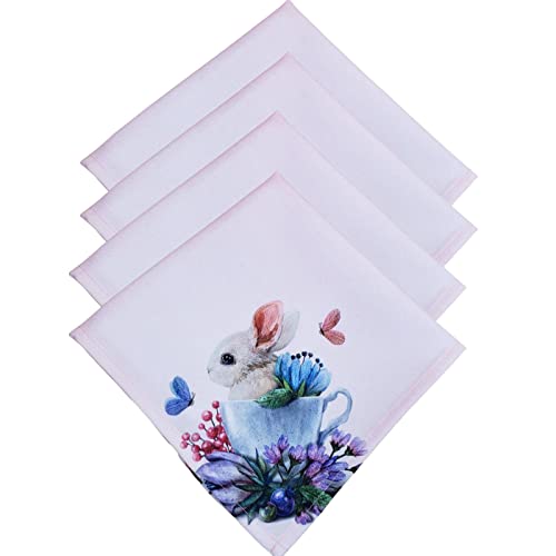 Charlo's Easter Cloth Napkins La Pom Pom Reusable  Soft Durable Pink-0