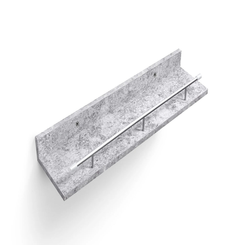 Floating Shelves 15.7 Wall Mounted Wood Shelves For Bathroom, Bedroom, Living Room, Kitchen, Hanging Shelf For Books Storage Decor With Invisible Brackets, Grey
