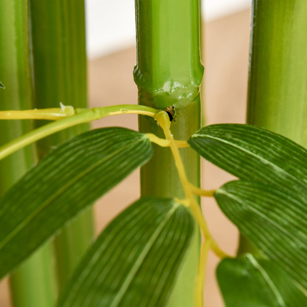 4.5FT Artificial Bamboo Tree, Decorative Faux Plant in Nursery Pot for Indoor or   Decor