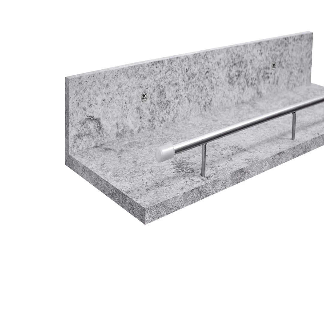 Floating Shelves 15.7 Wall Mounted Wood Shelves For Bathroom, Bedroom, Living Room, Kitchen, Hanging Shelf For Books Storage Decor With Invisible Brackets, Grey