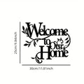 CIFbuy Aluminum Welcome Floral Wall Art Home Entryway Decor For Housewarming Gift (TikTok, Temu Pick-up Service)