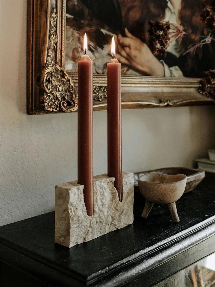 Elegant Marble Candle Holder