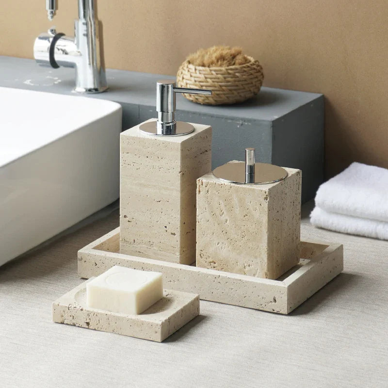 Elegant Marble Bathroom Set