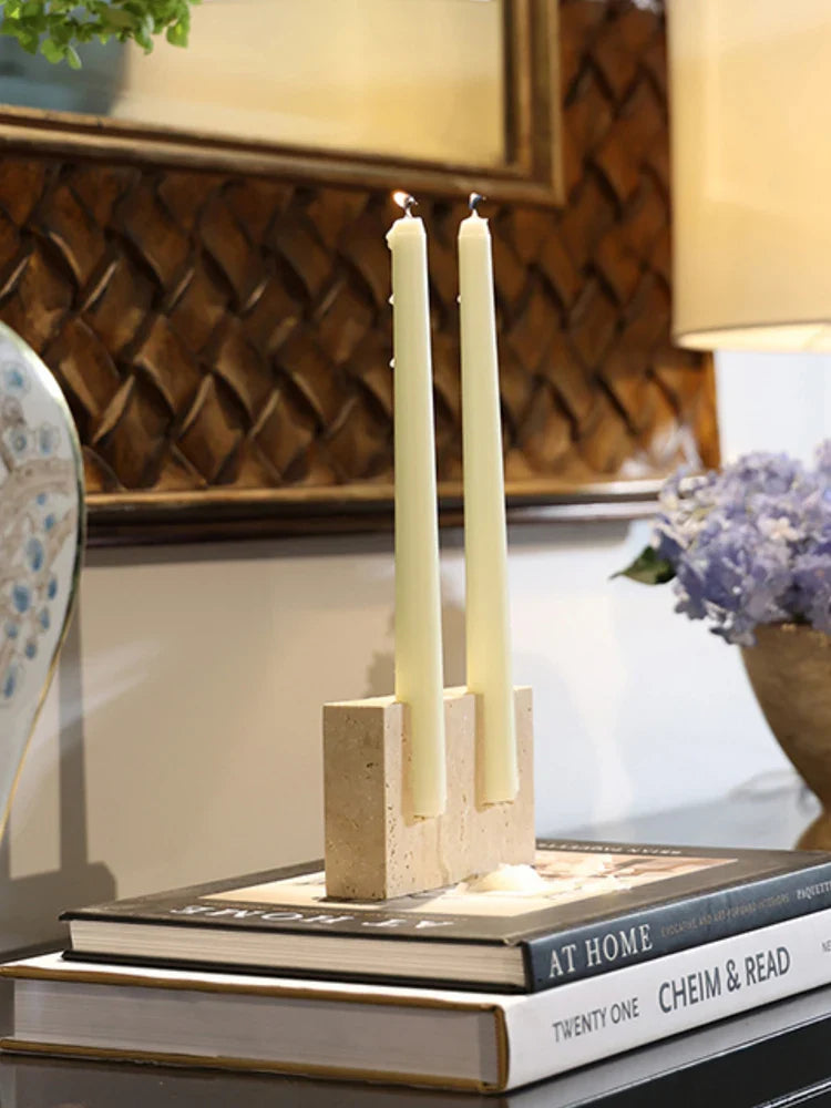 Elegant Marble Candle Holder