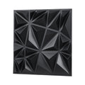 3D Wall Panels, 33-Pack 11.81 X 11.81 In PVC Modern Art Minimalist Diamond Tiles, 32 Sq.Ft Coverage Accent Wall Panel, Interior Home Decor For Ceiling, Bedroom, Living & Gaming Room, Matte Black