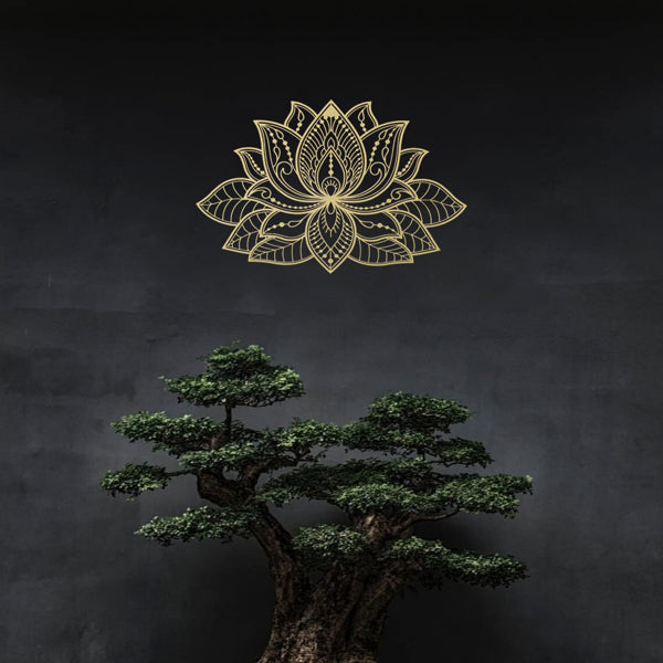 CIFbuy Zen Mandala Lotus Aluminum Wall Art Holiday Gift Home Decor(TikTok, Temu Pick-up Service)