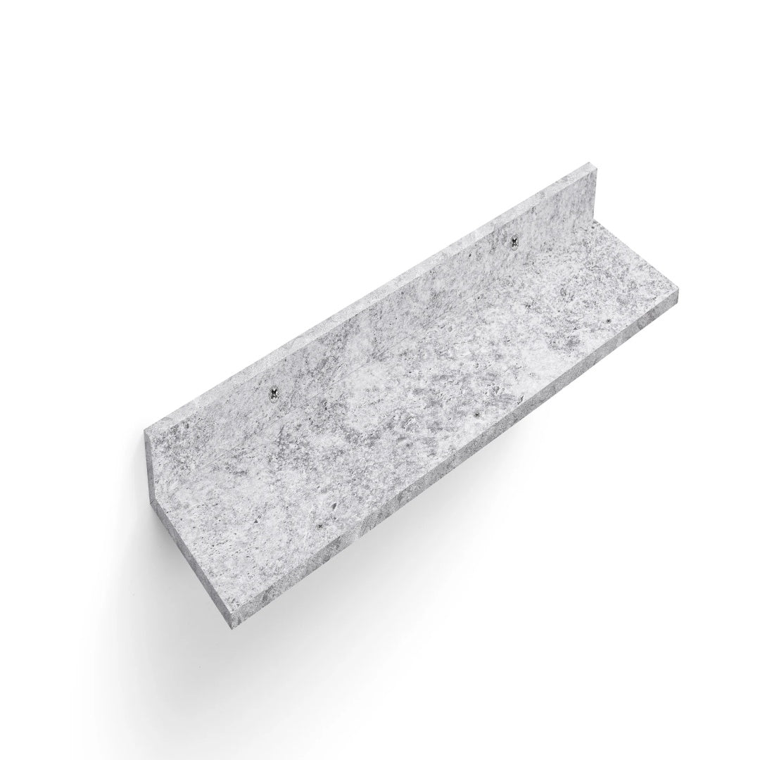 Floating Shelves 15.7 Wall Mounted Wood Shelves For Bathroom, Bedroom, Living Room, Kitchen, Hanging Shelf For Books Storage Decor With Invisible Brackets, Grey